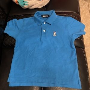Psyscho Bunny blue collared shirt